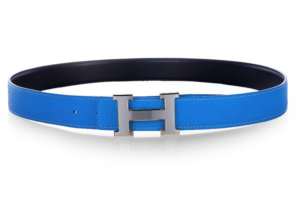 H1501 Hermes 雙面原版皮電光藍 愛馬仕皮帶