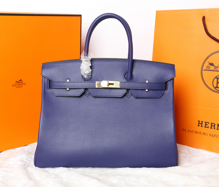 H6135-紫色 原版小牛皮 愛馬仕/BIRKIN 頂級手工制作 (至愛H傢必備！)