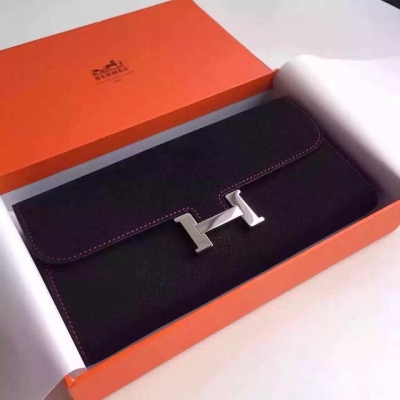 Hermès Constace 經典康斯坦H扣手包 德國進口磨砂皮 小牛皮手工 黑色 訂制 SIZE：21*13*3CM