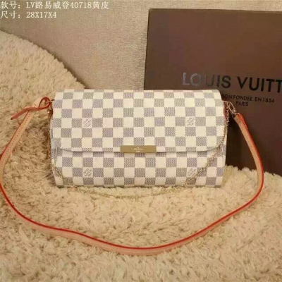 LV FAVORITE 經典LOGO手拿長肩背帶兩用晚宴包大號 m40718