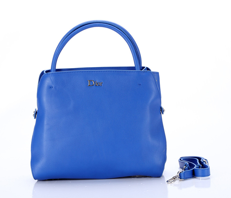 D85022-藍色  Dior熱賣爆款小蠻腰 (進口原版南非皮)