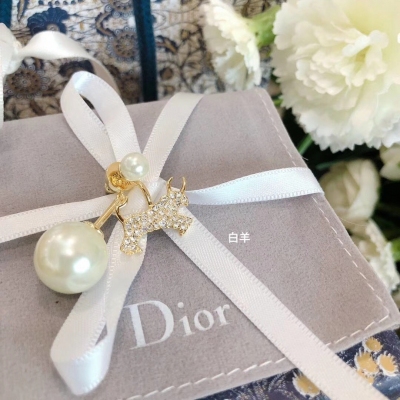 Dior迪奧 迪奧 十二星座珍珠耳環 單只出售 原版材質高級定制！