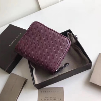 BV BOTTEGA VENETA 258468拉鍊散錢包採用胎牛皮定制，專為懶人設計，鎖匙，銀行卡 11.2X9