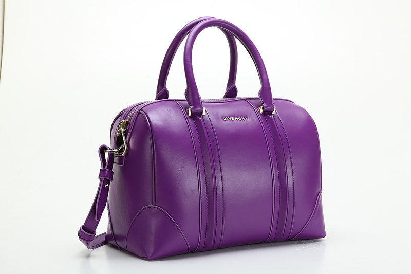 G03586-5紫色紀梵希Lucrezia原版皮質枕頭包手提包斜挎包