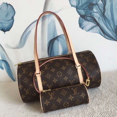 LV路易威登 原單M51385 Lvintage限量 Louis Vuitton Monogran子母包 又稱(鑼鼓包)最美老花系列 專櫃已停售 在那個年代 誰有一隻Monogran 老花手袋 就能收穫千萬個嫉妒的眼神 