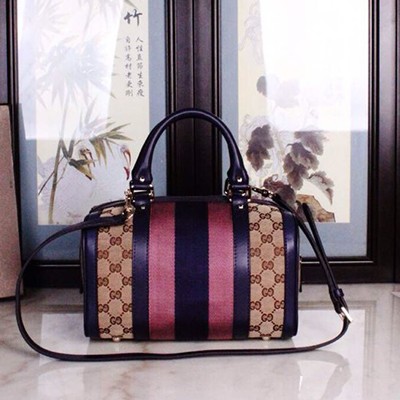 Gucci 女包 古馳 手提斜挎包帆佈包 HT25828