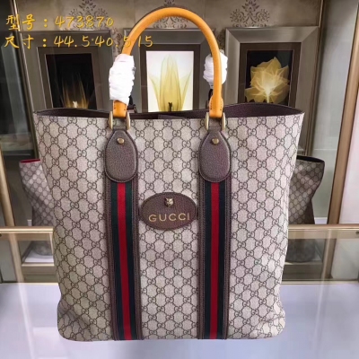 【GUCCI-古奇】 十年打造專業GUCCI 市場頂級獨家控貨，專櫃品質 採用進口牛皮，原廠五金！精緻做工。獨家實物拍照 品質如圖可見 。款號：473870。尺寸：44.5*40.5*15