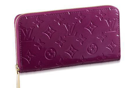 M93575  LV路易威登09新款1：1品質深紫色漆皮錢包