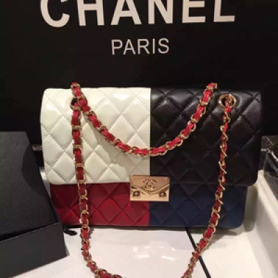 Chanel coco2016春夏度假系列 韓國秀場明星新寵 尺寸26cm 絕美拼色 運動感包包