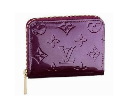 M93603 LV1：1新款奢華紫色漆皮錢包
