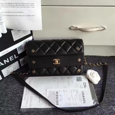 新款出貨 法國代購/Chanel 17鏈條包 雙翻蓋單肩款 多色 23/16/5.5