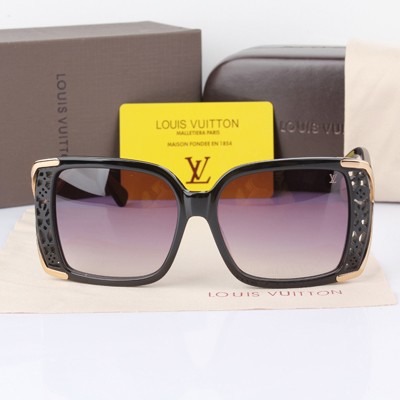 2014LV路易威登新款 女式防紫外線太陽鏡 大框眼鏡時尚復古墨鏡 Z0936