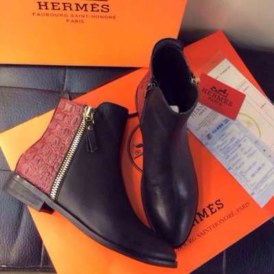愛瑪仕HERMES 2014秋冬最新款，鱷魚紋原版皮，鞋面頭層牛皮，簡單