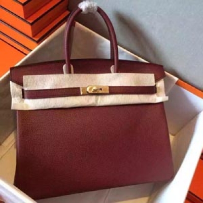 Birkin 4E磚紅 30.35金扣出貨、原廠Togo皮，皮質細膩柔軟