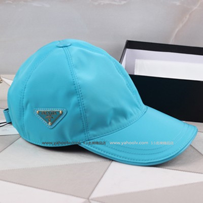普拉達Prada 男女士戶外旅行用品/速幹徒步旅遊帽 棒球帽 P1201青色