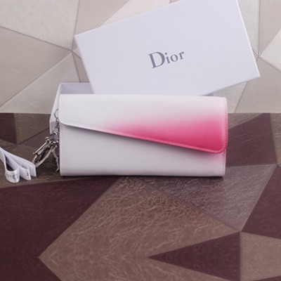 2014年迪奧Dior新款 原版搭扣拉鏈長款皮夾 女士皮夾 三色入 D5165