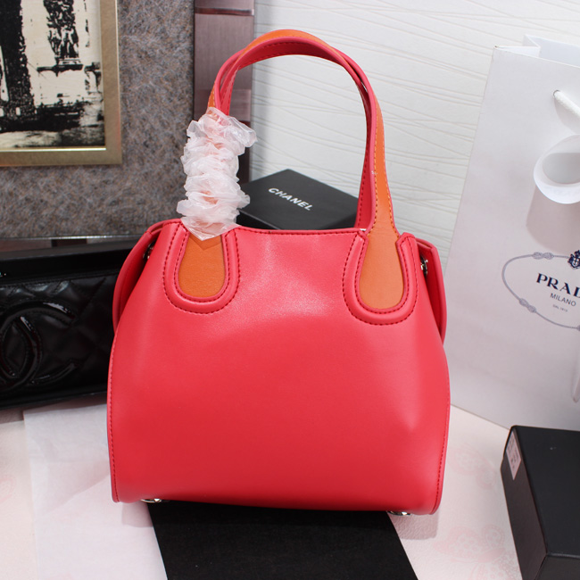 迪奧 Dior addict mini 七夕爆款 紅橙 迷你手提包 可肩背