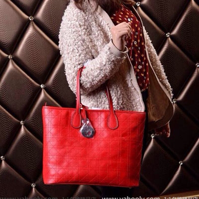 2014新款迪奧 Dior休閑時尚手提肩挎女包 HD1117-紅色