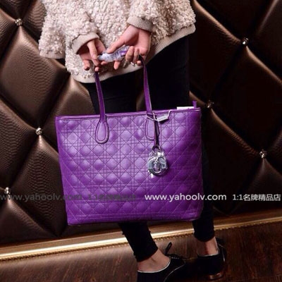 2014新款迪奧 Dior休閑時尚手提肩挎女包 HD1117-紫色
