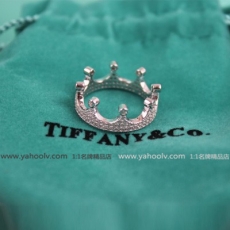 Tiffany& co 蒂芙尼新款 奢華鑲鉆 皇冠狀戒指 T4122