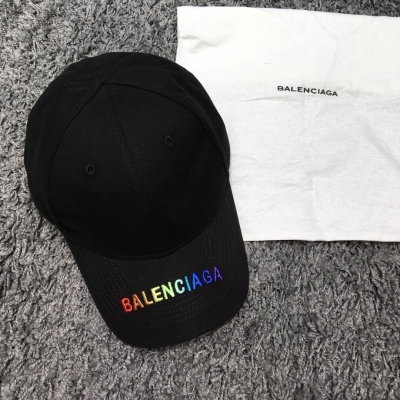 Balenciaga巴黎世家 專櫃最新 巴黎世家帽檐彩色刺繡logo