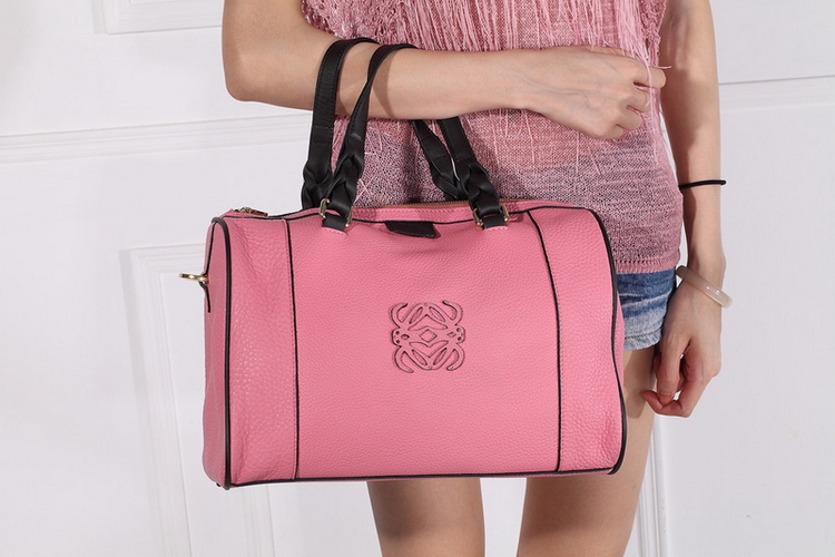 L78579-粉紅 BOLSO FUSTA 原版小牛皮拼色 枕頭包