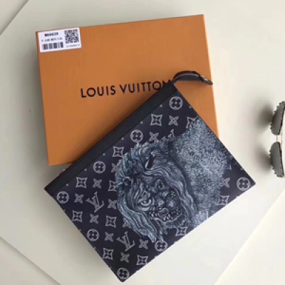 LV M66639海外原單特供（專櫃貨）採用全進口皮料，歐牙拉鍊。計靈感源自手袋，此款柔軟而嬌美的錢夾是帆布與柔軟小牛皮的完美結合。設計精巧的內部空間可完美存放日常必備品。尺寸：27X21cm