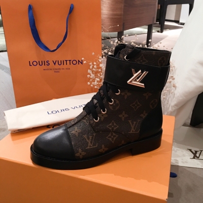 Louis Vuitton LV路易威登 經典短靴2020專櫃最新版面 正品開模套楦調格版 義大利機器整套工序 鞋面材料全部獨家開模訂制 全套管道包裝 碼數35-40