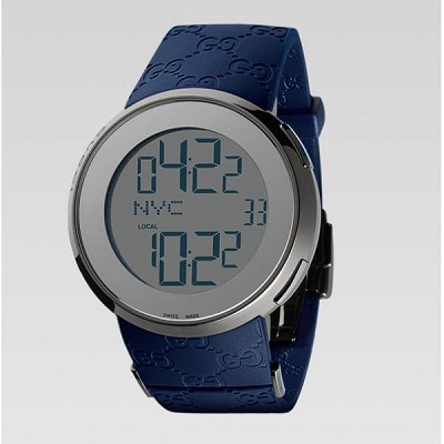 gucci 古馳 i-gucci 系列 瑞士數字機芯男士手表 超大版腕表 214202