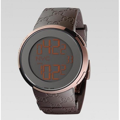 gucci 古馳 i-gucci 系列 瑞士數字機芯男士手表 超大版腕表 214203