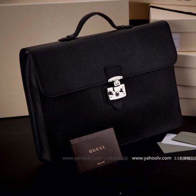 Gucci 古馳專櫃爆單款 9192-046黑色  意大利進口皮料+頂級
