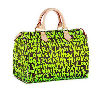 M93706   LV09★時尚亮麗★綠色塗鴉款女用手提包 LV包包