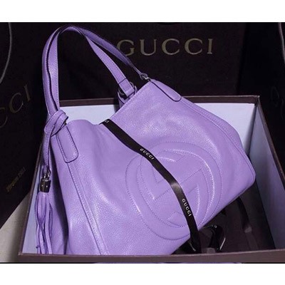 2014新款Gucci古馳皮夾女包時尚百搭女士單肩斜挎手提包 282309-紫色