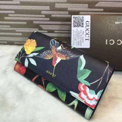 gucci新款錢包、型號：424892顏色:tian圖案綠色/黑色/粉色/棗紅牙籤紋，原版皮質，實物實拍、頂級手工，尺寸:W19*H10*D2.5，全新出貨