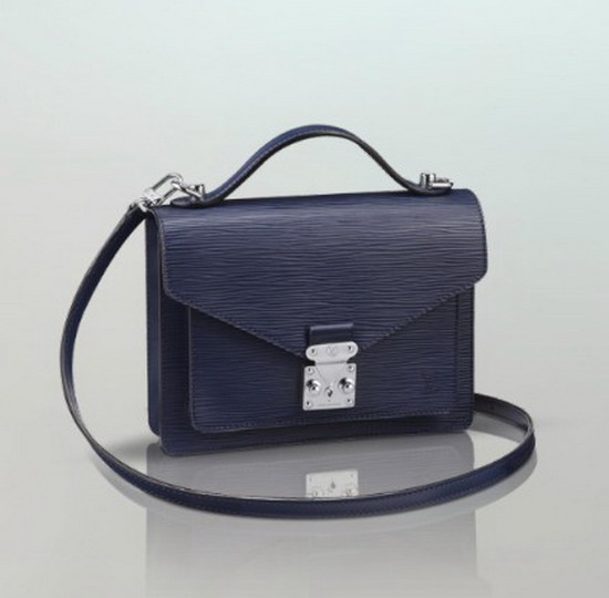 M40785  靛藍色路易威登LV女包Monceau BB包包手提包