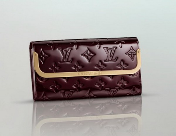 M91591紫紅色路易威登Louis Vuitton新款LV女包錢包 長款支票位