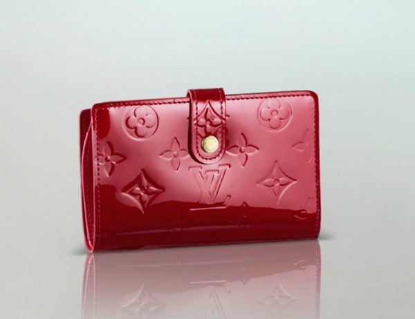 M93528蘋果紅色LV路易威登錢包大方實用女士皮革錢包