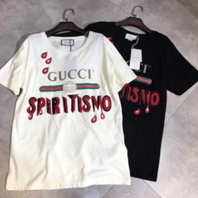 Gucci古馳 T恤原版1:1定制，市場最高版本，秒殺一切版本米色和黑色兩色，sml