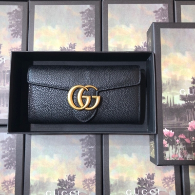 Gucci古馳原單品質，採用頂級進口牛皮跟全鋼五金製作 實物拍攝，精美請看細節圖 款號：400586，尺寸：19x 10x 3.5，顏色：黑皮。