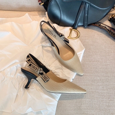 Dior迪奧 貓跟鞋全系列！全新升級產品，鞋面刺繡工藝，打造經典“遇見你的第一眼，這份優雅就屬於你了”#巴黎時裝周第一場分量十足的大秀#新系列靈感由Dior在60年代到80年代末期的主設計師Marc Bohan的設計的激