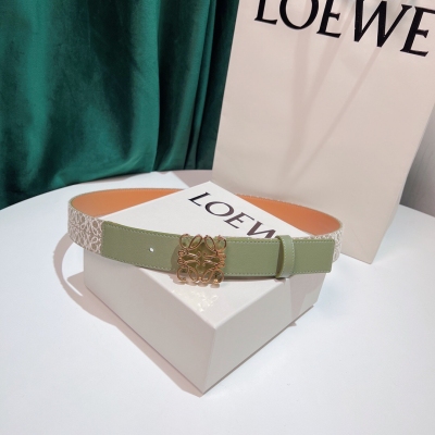 Loewe羅意威 2022春夏新品上架LOEWE微標皮帶女士