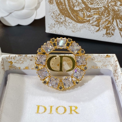 Dior迪奧 項鍊胸針耳釘 富家小姐姐必備 專櫃品質黃桐