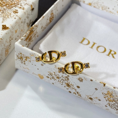 Dior迪奧 項鍊耳釘 富家小姐姐必備 專櫃品質黃桐