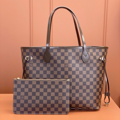 LV路易威登 特級MB晶片版原廠皮 NEVERFULL 中號手袋 型號：N41358 材料：A級全鋼五金，進口原廠面料 尺寸：31x28x14CM