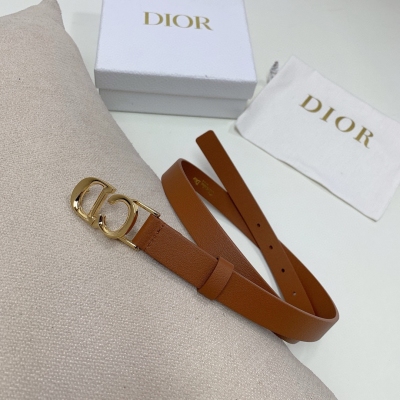 Dior迪奧 cest 腰帶 2.0毫米黑色光滑牛皮革、雙面進口小牛皮腰帶