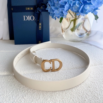 Dior迪奧 CD馬鞍腰帶 20毫米光滑牛皮革
