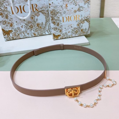 Dior迪奧 cest 腰帶 腰帶 女士腰封 2.0毫米黑色光滑牛皮革、雙面進口小牛皮腰帶