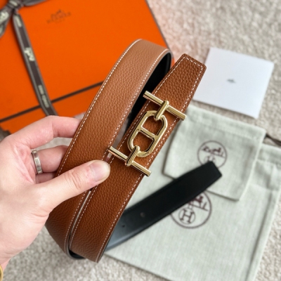 Hermes愛馬仕 腰帶 ANCRE 精品五金 搭配進口（金棕）togo皮 寬度32MM 以其精湛工藝高品質材料和經典設計備受推崇 是男士腰帶頂級選擇 簡約大氣 適合商務和休閒場合 產品手感細膩 不僅是實用配飾 更是身份與品味的象徵